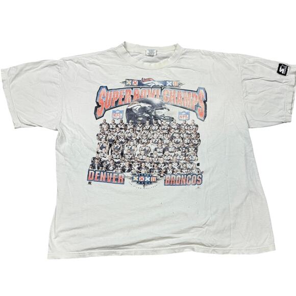 Vintage 1998 Starter Denver Broncos Superbowl T Shirt Men's XL - Picture 1 of 13
